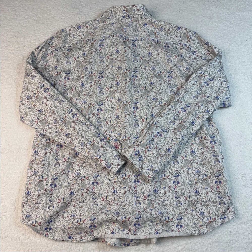 ROBERT GRAHAM Floral‎ Paisley Medallion White Flip Cuff Men's Shirt 2XL - Picture 3 of 8